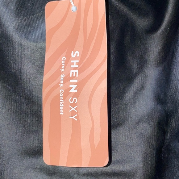 NWT Shein Curve Bodysuit Black wetlook Size 4XL - Picture 3 of 7